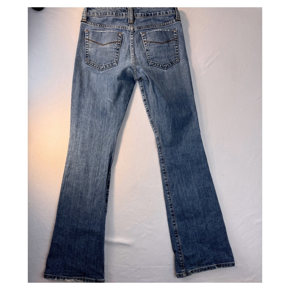 GAP Curvy Flare Jeans Womens 6 Regular Stretch Low Rise Y2K Light Wash